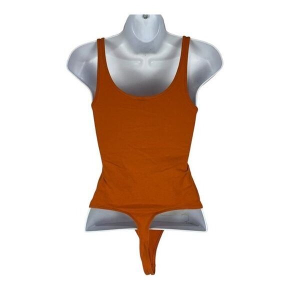 Rust Orange XS Bodysuit By BP. Cotton-Spandex Blend - Picture 7 of 7